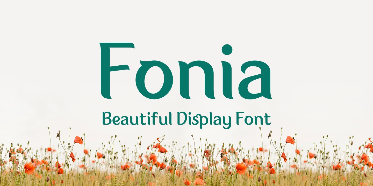 Пример шрифта Fonia #1